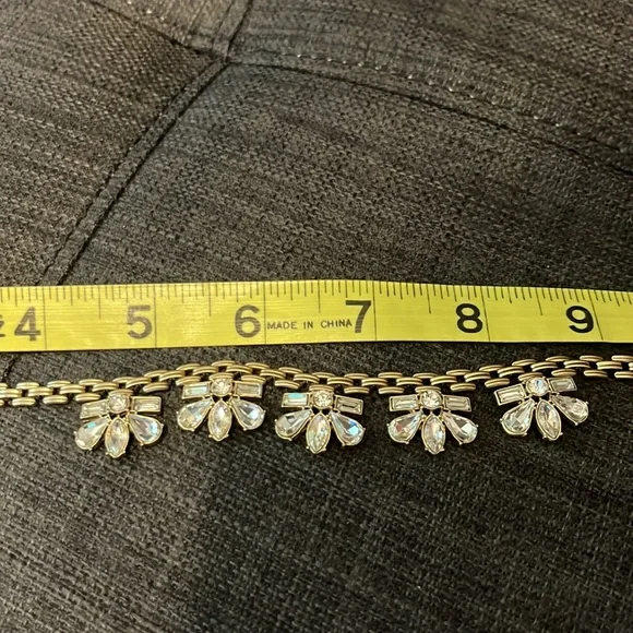 Max & Zoe Gold and Crystal Bib Necklace - Picture 5 of 15